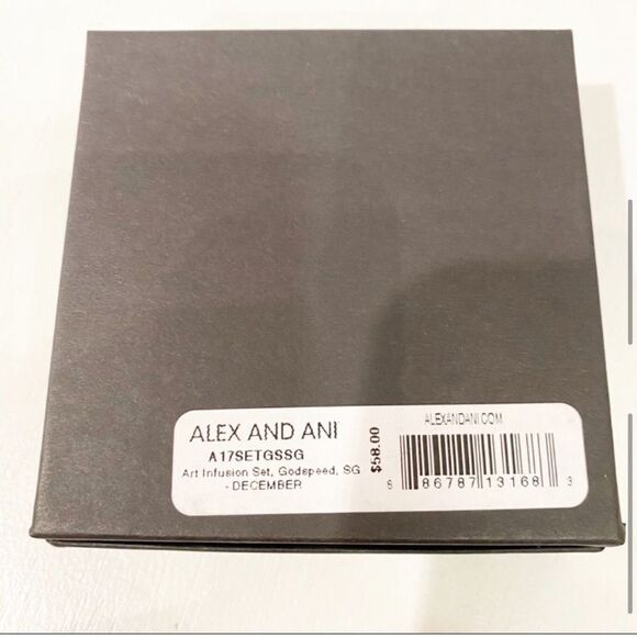 Alex and Ani Godspeed Art Infusion Crescent Moon, Feathers and Beads Bangle Set - Picture 6 of 16